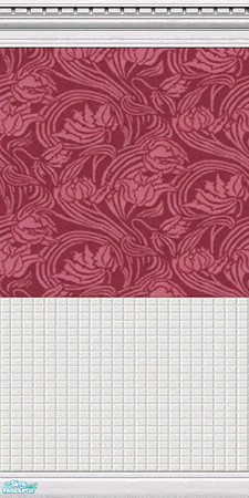 Sims 2 — Libertine Wall Set 5 - Libertine 5 Red by TingelingAnna — This wall is a part of the Libertine Wall Set 5. It