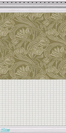 Sims 2 — Libertine Wall Set 5 - Libertine 5 Olive by TingelingAnna — This wall is a part of the Libertine Wall Set 5. It