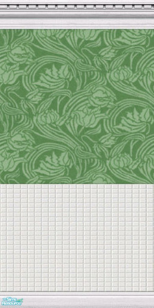 Sims 2 — Libertine Wall Set 5 - Libertine 5 Green by TingelingAnna — This wall is a part of the Libertine Wall Set 5. It