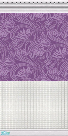 Sims 2 — Libertine Wall Set 5 - Libertine 5 Violet by TingelingAnna — This wall is a part of the Libertine Wall Set 5. It