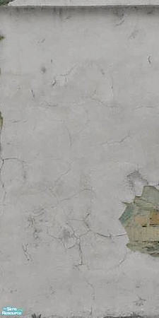 Sims 2 — Crumbling Plaster - Woebegone White 3 by MsBarrows — Cracked white plaster peeling off of an underlying