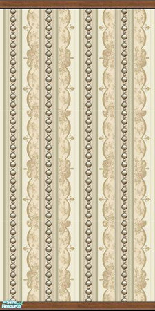 Sims 2 — Midlands TC 103 Pure Elegance Bedroom Set - Wall 3 by midland_04 — Stripped wallpaper wall, with mop and ceiling