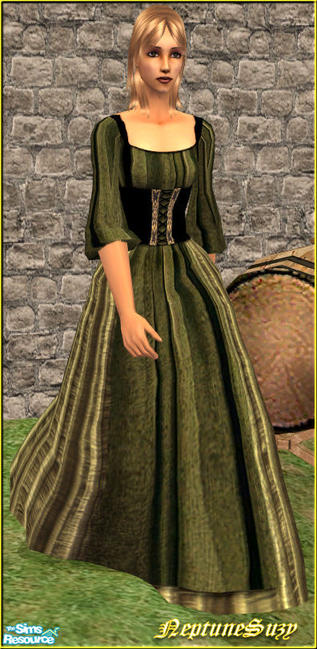 NeptuneSuzy's NSC Medieval Peasant Dress 3