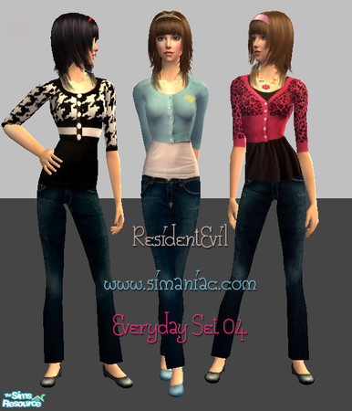 Sims 2 — Everyday Set  04 by ResidentEvil381 — mesh by Ulkrhsn