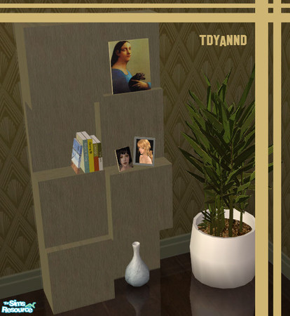 Sims 2 — Texture Challenge 103 Black Aug Recolor - Bookcase 1 by tdyannd — Textures provided by cfoley1215 for the 103rd