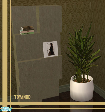 Sims 2 — Texture Challenge 103 Black Aug Recolor - Bookcase 2 by tdyannd — Textures provided by cfoley1215 for the 103rd