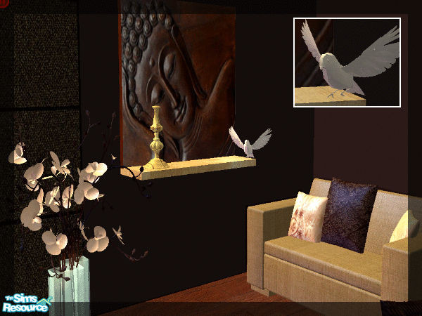 Sims 2 — Open Space living - Buddha Painting with deco by kibanahnah — new mesh!Enjoy!