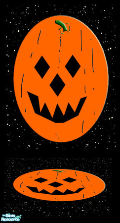 Sims 2 — Laura Simly Carved Pumpkin Rug by debs913 — Just in time for Halloween, here is a fine Jack-O-Lantern pumpkin