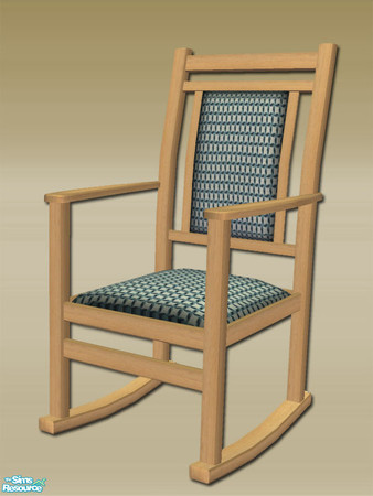 Sims 2 — Mt Lodge  - Rocking Chair - Cushion -  Rec 04 by Shakeshaft — Part of a recolour set of the Mt Lodge Bedroom,
