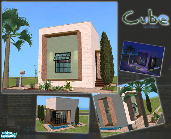Sims 2 — Cube by kriselt — Perfectly advised house in shape of cube.True lines and small comfortable rooms for your sims
