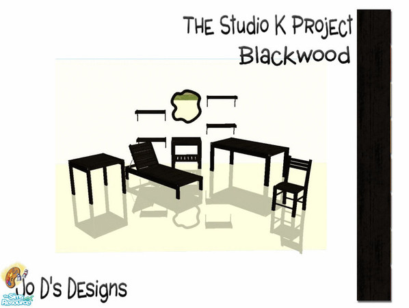 Sims 2 — Leyris Outdoor and Hall My Blackwood Set by simmaniac2005 — I LOVE Studio K walls & floors & I wanted to