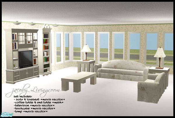 Sims 2 — Jacoby Livingroom - Jacobycollection by newsteenfan — Collection file for the Jacoby livingroom.