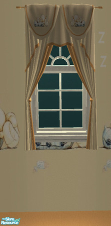 Sims 2 — Sweet Little Bear Curtains Small by ale0508 — 