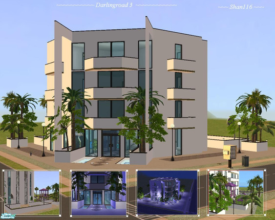 Sims 2 — Darlingroad 3 by Shann116 — An gorgeous apartment with 3 rentable units.