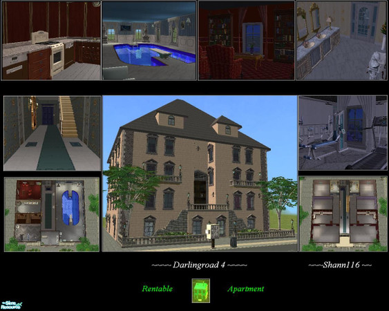 Sims 2 — Darlingroad 4 by Shann116 — An classy apartment with 6 rentable apartments. on the ground level there is a