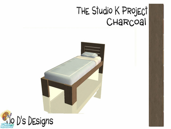 Sims 2 — Leyris Bedrooms Studio K Match Charcoal Single Bed by simmaniac2005 — Here\'s the 4th color in my project,
