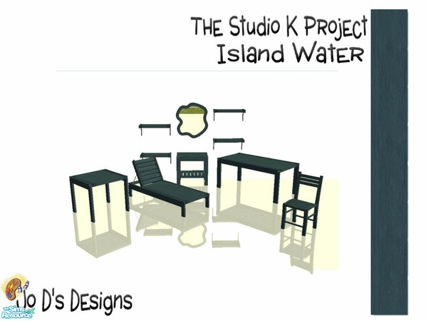 Sims 2 — Leyros Outdoor & Hall Studio K Match Island Water Set by simmaniac2005 — I LOVE Studio K walls & floors