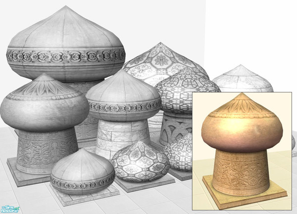 Sims 2 — Domes of Agrabah Part I. - 5x5 Large - dome recolor2. by senemm — A set of 9 arabian style domes inspired by