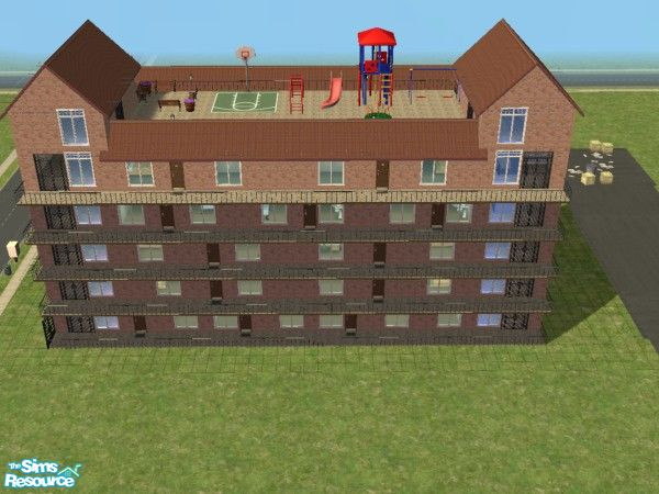 Sims 2 — 22 Burb Avenue by krellos — These 12 apartments are available to rent from 1,735 - 3,160. Modelled on an old