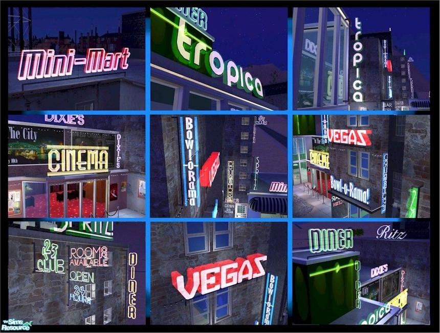 The Sims Resource Nevada Neon Lights