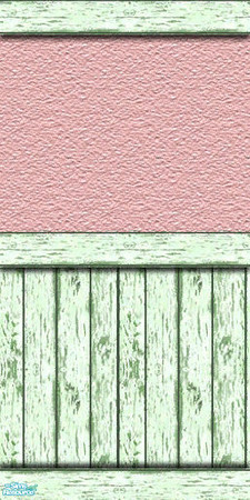 Sims 2 — Old Wood - Pastel colors - Wall B32oldwoodgreen by Birba32 — 