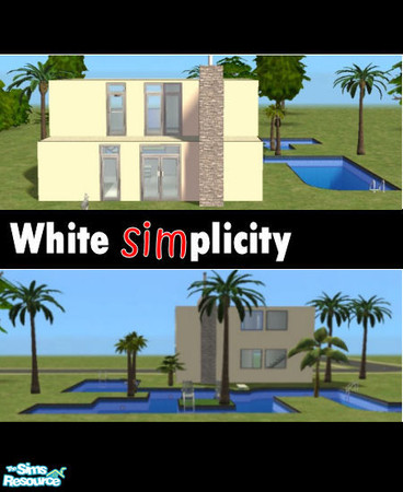 Sims 2 — White simplicity by alunia6191 — Sometimes the simple, is more beautiful that the complicated... If your sims