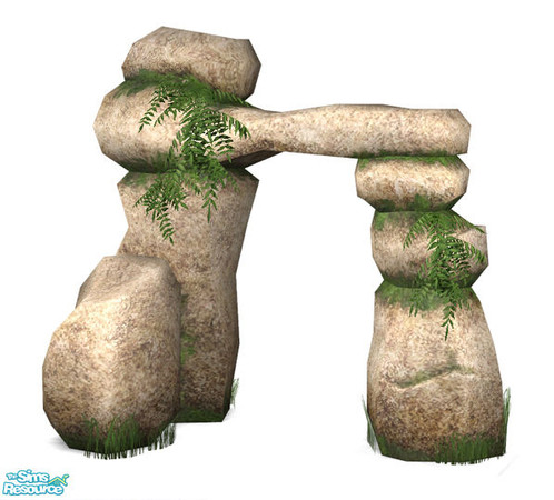Sims 2 — Stone Arch - Recolor 01 by Murano — 
