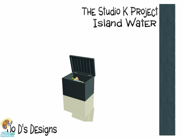 Sims 2 — Leyris Bedrooms Studio K Match Island Water Toy Box by simmaniac2005 — This file recolors the toy box only.