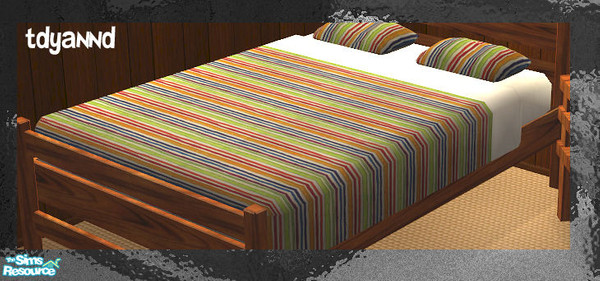 Sims 2 — TC105 Boz Bedroom Recolor - Bedding by tdyannd — Textures provided for the 105th Texture Challenge on my Boz