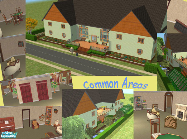 Sims 2 — Twilight Years Retirement Home by Moon_Dancer — A beautifully landscaped, pet-friendly seniors residence