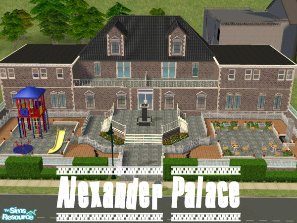 Sims 2 — Alexander Palace by Piumy — Here we go! This is a apartment lot for for family. The apartments are diveded in