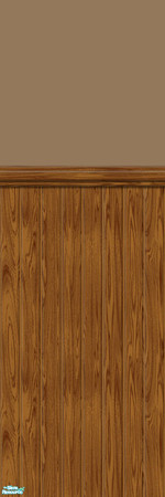 Sims 2 — Studio K Wainscoting 04 - Burnt Almond by StudioKhagerks — 