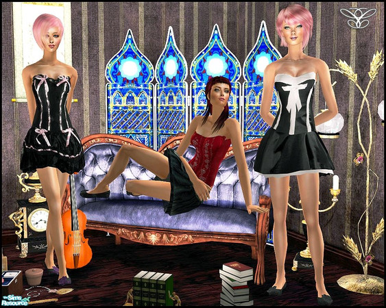 Sims 2 — Dolls by cippa1982 — 3 outfits for female adult sims. Don\'t forget to downoad the required mesh (n. 125) by
