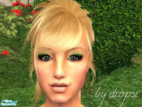 Sims 2 — S2LB - Eyeshadow Coll.15 - yellow & green by Dropsi1986 — a multicolor eyeshadow for you, I hope you like it