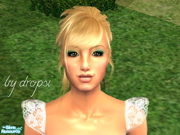 Sims 2 — S2LB - Eyeshadow Coll.15 - yellow & blue-green by Dropsi1986 — a multicolor eyeshadow for you, I hope you