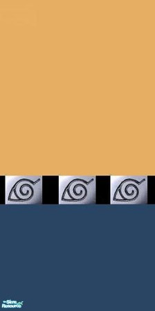 Sims 2 — Naruto Set Bedroom - Naruto Wall by Bury me deep inside your heart — 