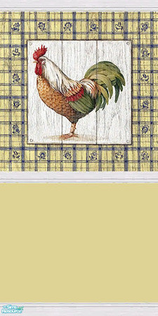 Sims 2 — Wall 2 Cream Base by Gumby_Girl — A selection of 12 Country themed walls and 4 matching floor tiles. Walls are a