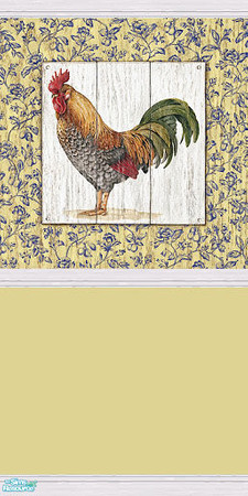 Sims 2 — Wall 4 Cream Base by Gumby_Girl — A selection of 12 Country themed walls and 4 matching floor tiles. Walls are a