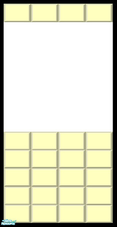 Sims 2 — Pale Pastel Half-Wall Tile Collection - Yellow by shadow66 — From my \'Pale Pastels Collections\' - This is one
