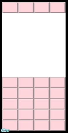 Sims 2 — Pale Pastel Half-Wall Tile Collection - Pink by shadow66 — From my \'Pale Pastels Collections\' - This is one