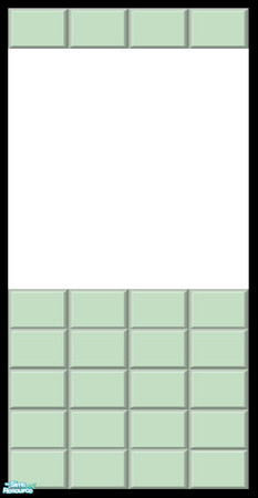 Sims 2 — Pale Pastel Half-Wall Tile Collection - Forest by shadow66 — From my \'Pale Pastels Collections\' - This is one