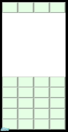 Sims 2 — Pale Pastel Half-Wall Tile Collection - Green by shadow66 — From my \'Pale Pastels Collections\' - This is one