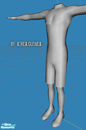 Sims 2 — Shorts and Sneakers for Males - Mesh AG130 by aikea_guinea — Base game compatible, recolors welcome.