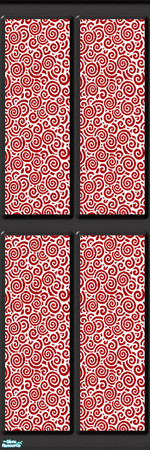 Sims 2 — Black Japanese Panel & Floor Set - Japwall5 by eriduserpent — A panel wall. Designed By The EriduSerpent~