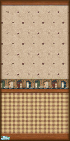 Sims 2 — Country Walls - 3 by simal10 — 11 wallpapers fit perfectly for shabby chic & country homes. Have fun! 