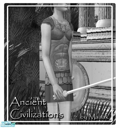 Sims 2 — Greek warrior - New Mesh by Maaak — Fullbody mesh, with bumpmap.