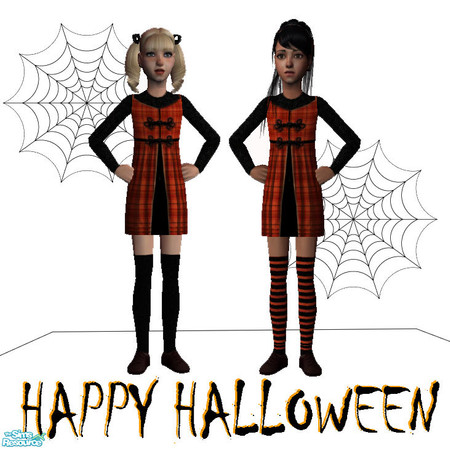 Sims 2 — Halloween jumper by giasims — Halloween dress for girls. 