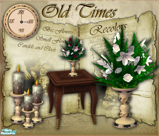 Sims 2 — S2S Old Times recolors  - Set 1 by sims2sisters — 