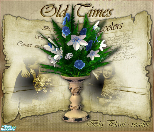 Sims 2 — S2S Old Times recolors 1 - Big Flowers - recolor by sims2sisters — 