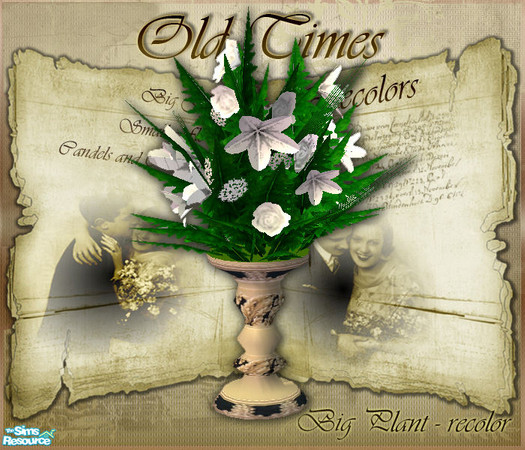 Sims 2 — S2S Old Times recolors 1 - Big Flowers - recolor by sims2sisters — 